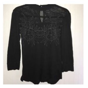 Free People crochet long sleeve